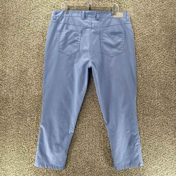Peter Millar Pants Men 38x26 Blue EB66 Five Pocket Performance Golf Casual Adult - Picture 6 of 11
